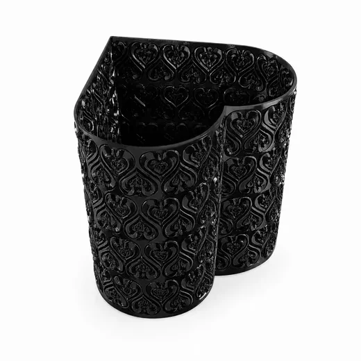 ALPHA ELECTRONICS Herz Dekovase Makeup Pinselhalter Kosmetikorganizer