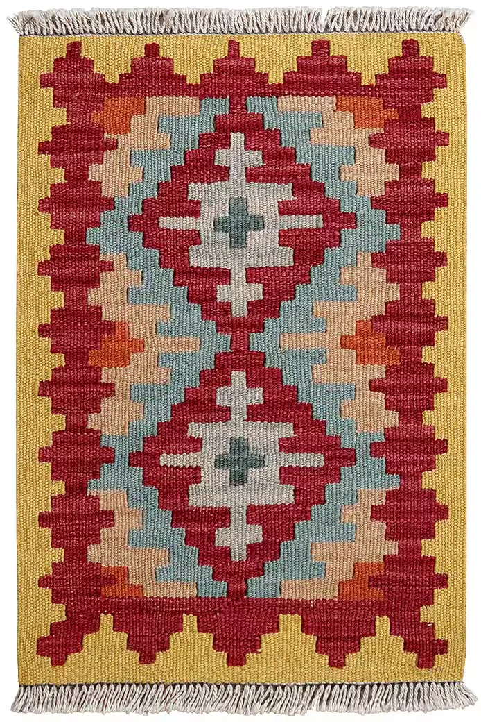 LOOMA Kelim Gashgai Teppich 62 x 42 cm Orientteppich