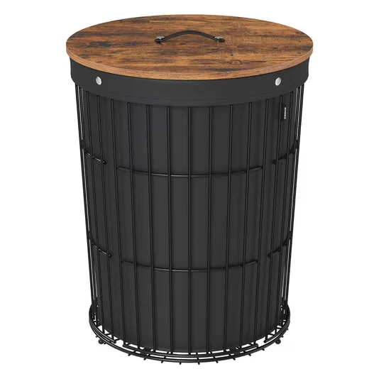 SONGMICS Wäschekorb 95 L, 46 x 46 x 61 cm für Waschküche