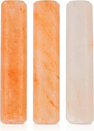 NUGATI Massagegerät Bergkristall Salz Massagestein 15 cm