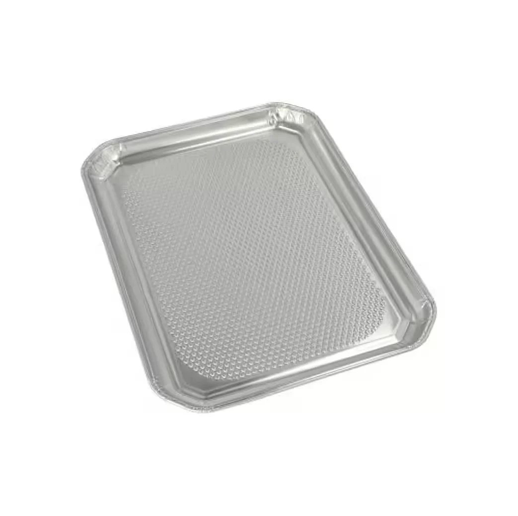 STARPAK Servierplatten 5er Set Alu rechteckig 35 x 26 cm