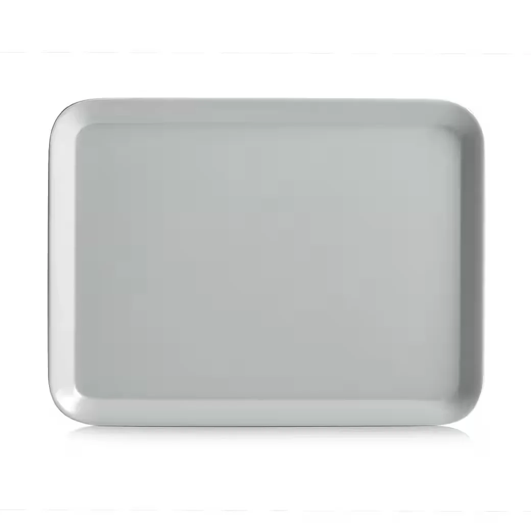 ZELLER PRESENT Tablett grau 24 x 18 cm Serviertablett