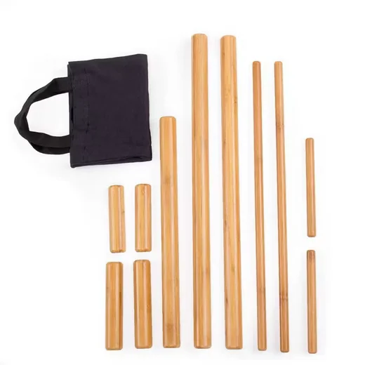 BODYNOVA Bambus Massage Set 11 teilig Massagegerät Wellness