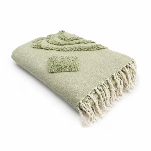 VEWOTEX Wolldecke Wohndecke Kuscheldecke Winter Ibiza Style Fransen