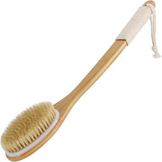 FELIXLEO Badebürste Rückenbürste aus Bambus 43 cm Duschbürste