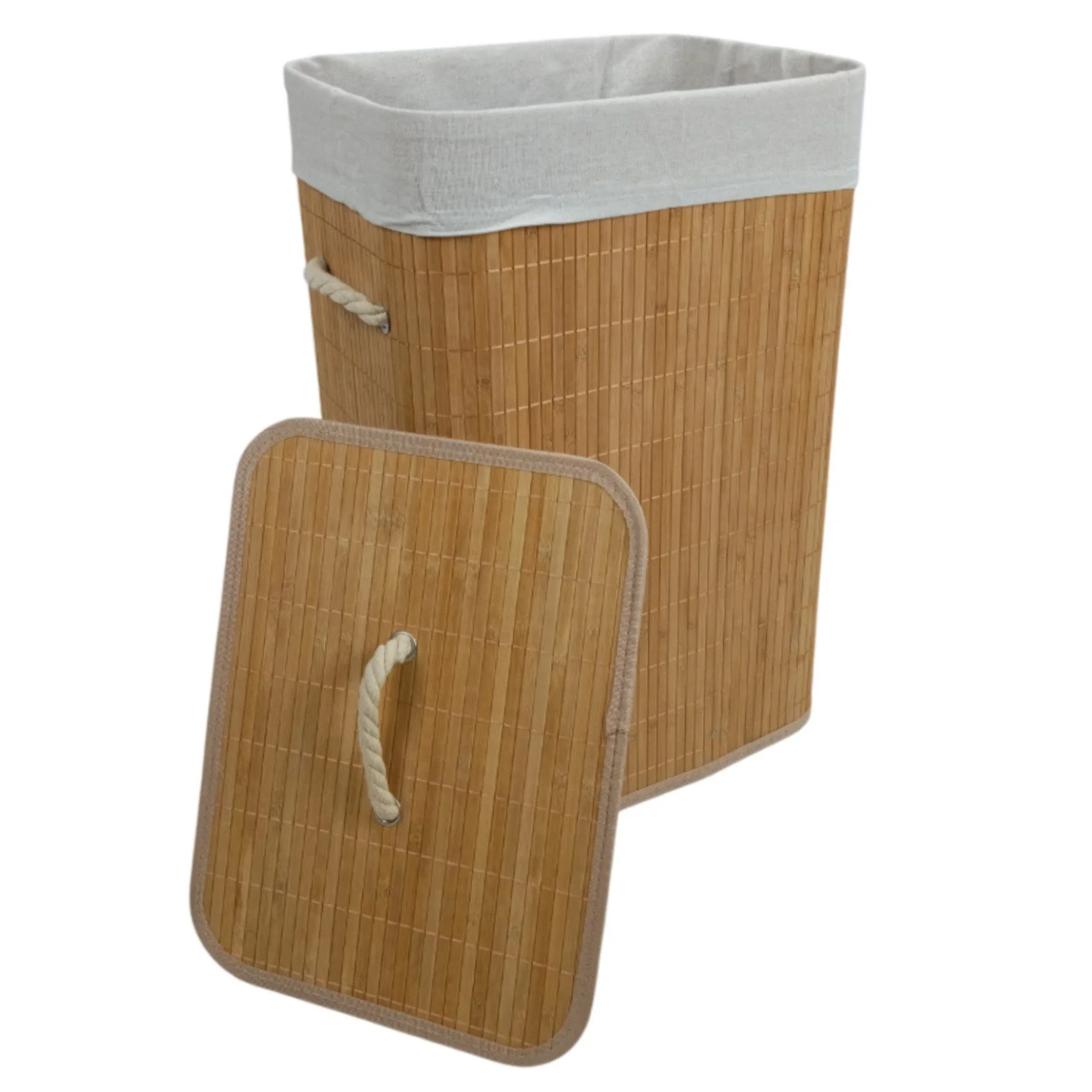 BEGRYF Wäschekorb Bambus natur beige 30 x 40 x 60 cm