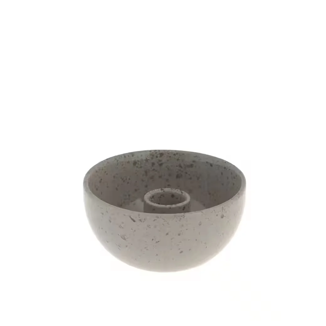 STOREFACTORY LIDATORP Mini Kerzenständer natur glänzend 10x5 cm