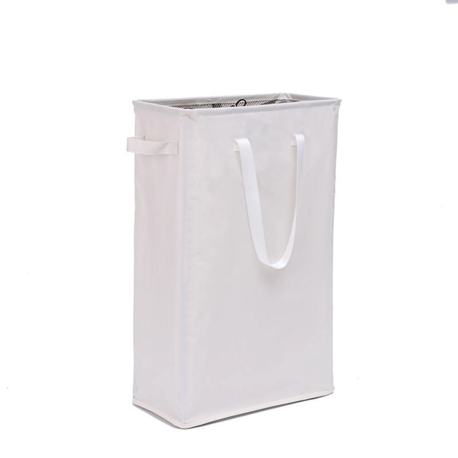 MOPUEA Wäschekorb schmal faltbar 48L 40x20x60 cm platzsparend 600D