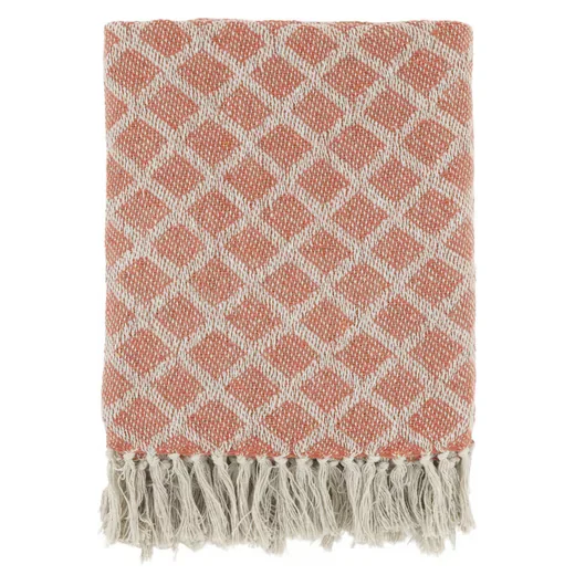 CHIC ANTIQUE Aix Plaid Terracotta Wohndecke Überwurf